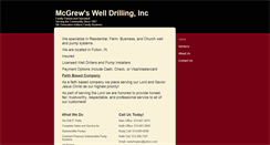 Desktop Screenshot of mcgrewswelldrilling.com